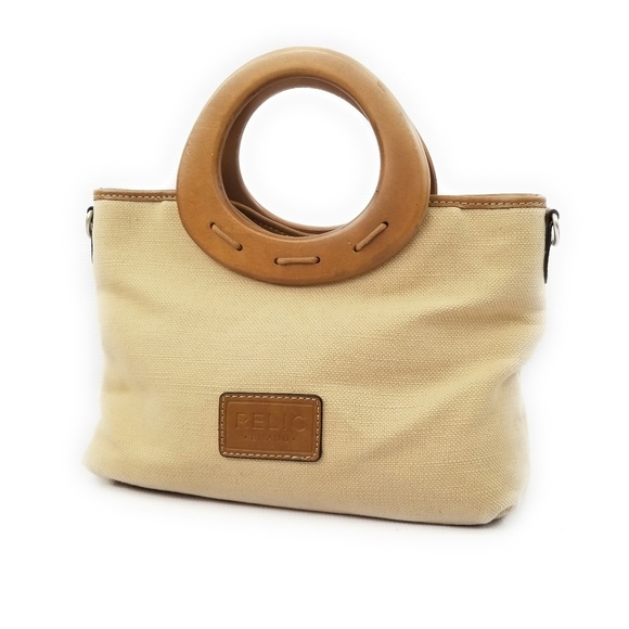 Relic Boho Floral Embroidered Handbag with Wooden Handles - Picture 3 of 6